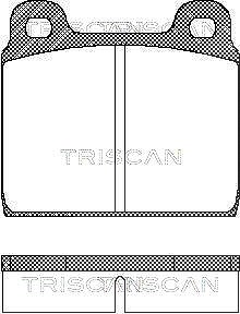 Triscan Bremsbeläge vorne (Satz) [Hersteller-Nr. 811029211] für VW