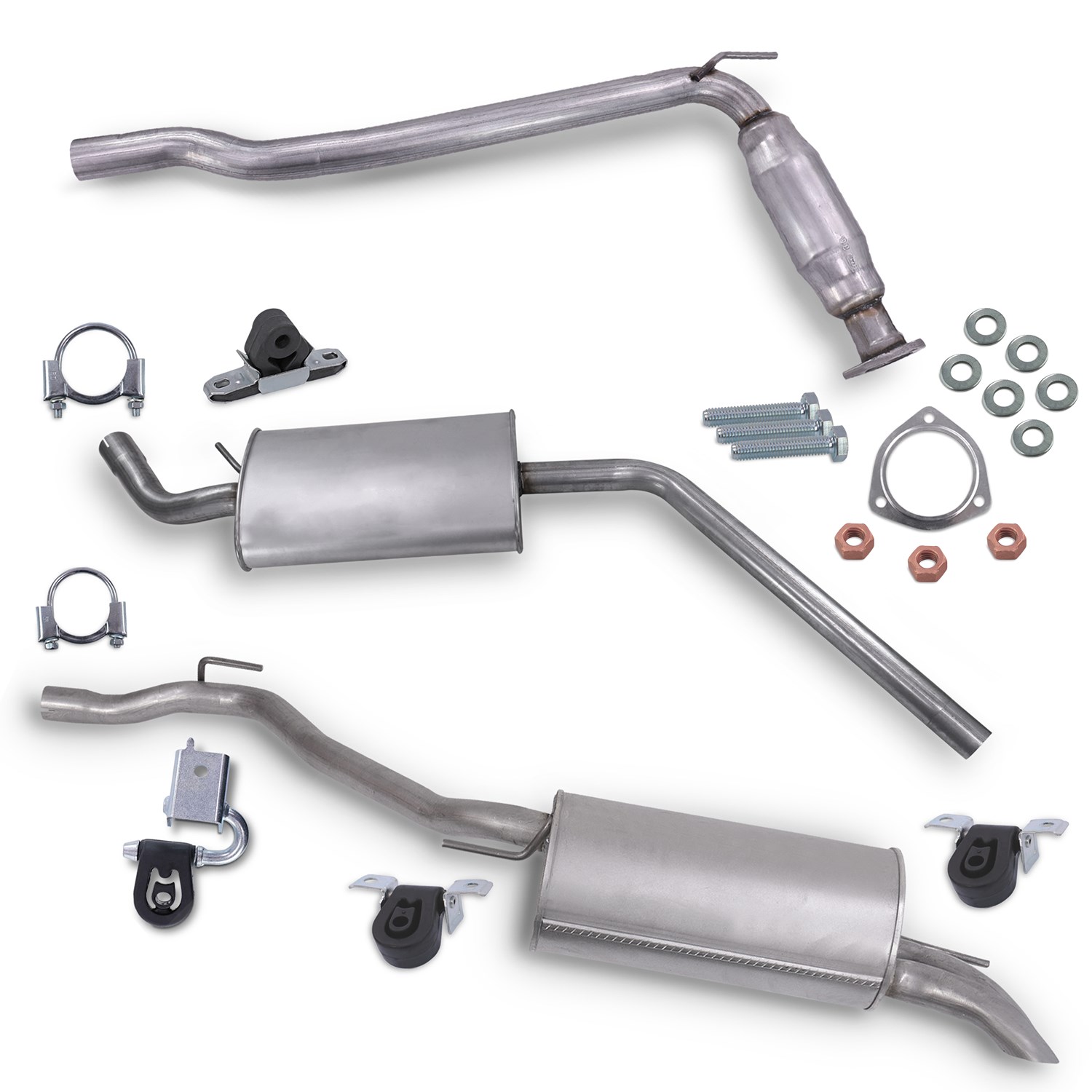 Bestprice Schalldämpfer Set + Montagematerial [Hersteller-Nr. 40279389] für VW