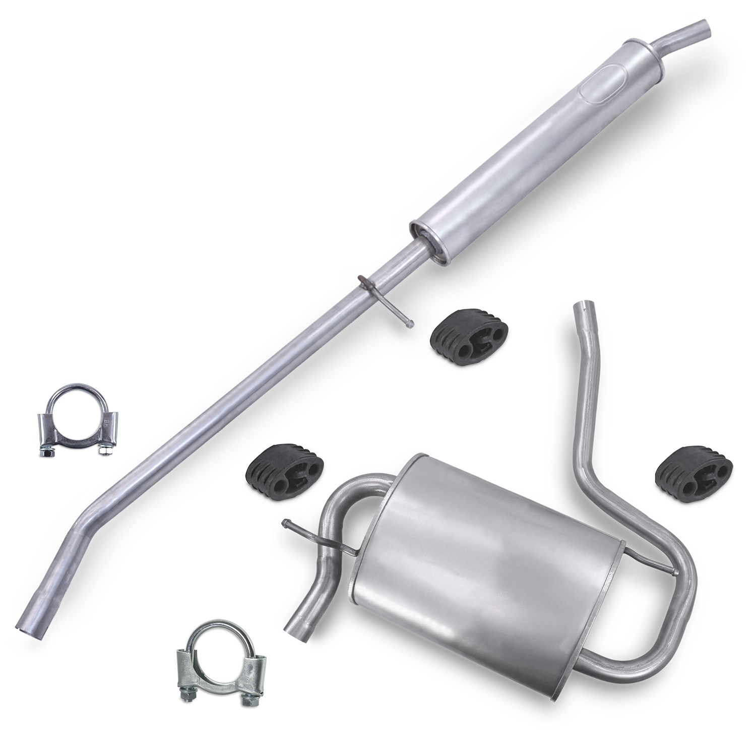 Bestprice Schalldämpfer Set + Montagematerial [Hersteller-Nr. 40279397] für Dacia