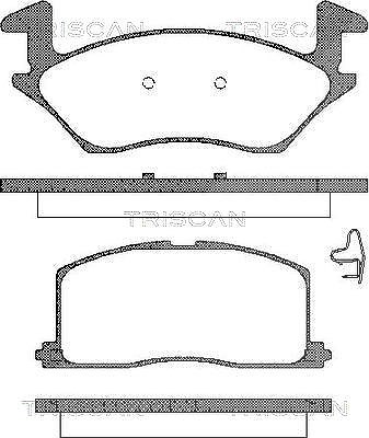 Triscan Bremsbelagsatz, Scheibenbremse [Hersteller-Nr. 811013966] für Toyota