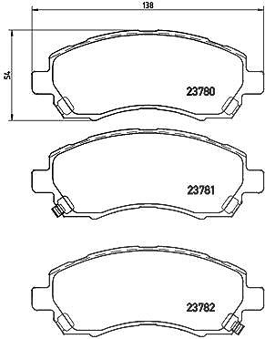 Brembo Bremsbelagsatz, Scheibenbremse [Hersteller-Nr. P78009] für Subaru