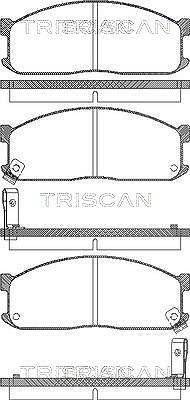 Triscan Bremsbelagsatz, Scheibenbremse [Hersteller-Nr. 811010873] für Mazda, Ford, Kia, Asia Motors