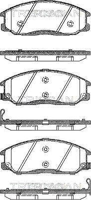 Triscan Bremsbelagsatz, Scheibenbremse [Hersteller-Nr. 811043017] für Hyundai, Ssangyong, Nissan