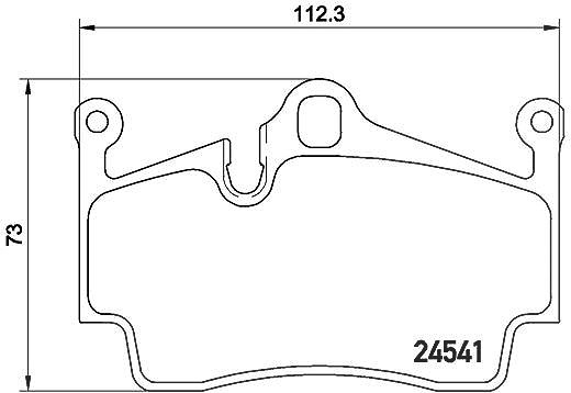 Brembo Bremsbelagsatz, Scheibenbremse [Hersteller-Nr. P65028] für Porsche