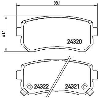Brembo Bremsbelagsatz, Scheibenbremse [Hersteller-Nr. P30025] für Kia, Hyundai