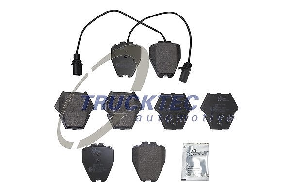 Trucktec Automotive Bremsbelagsatz, Scheibenbremse [Hersteller-Nr. 07.35.230] für VW, Audi