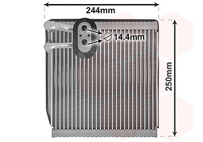Van Wezel Verdampfer, Klimaanlage [Hersteller-Nr. 8300V199] für Kia