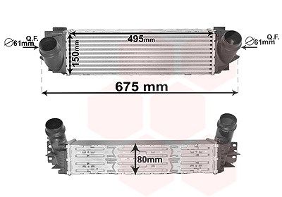 Van Wezel Ladeluftkühler [Hersteller-Nr. 06004463] für BMW