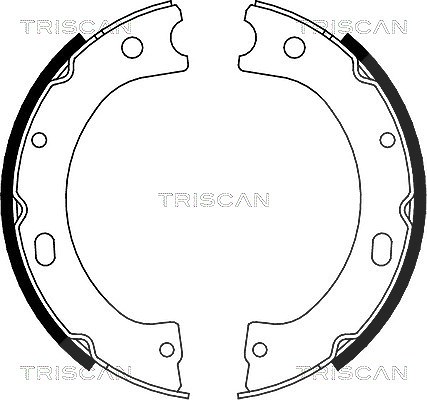 Triscan Bremsbackensatz, Feststellbremse [Hersteller-Nr. 810014011] für Nissan