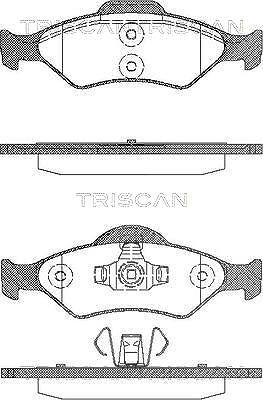 Triscan Bremsbelagsatz, Scheibenbremse [Hersteller-Nr. 811016014] für Ford