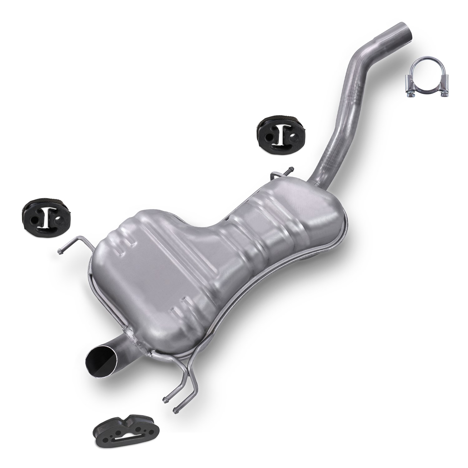 Imasaf Endschalldämpfer + Montagematerial [Hersteller-Nr. 40366837] für Opel, Fiat