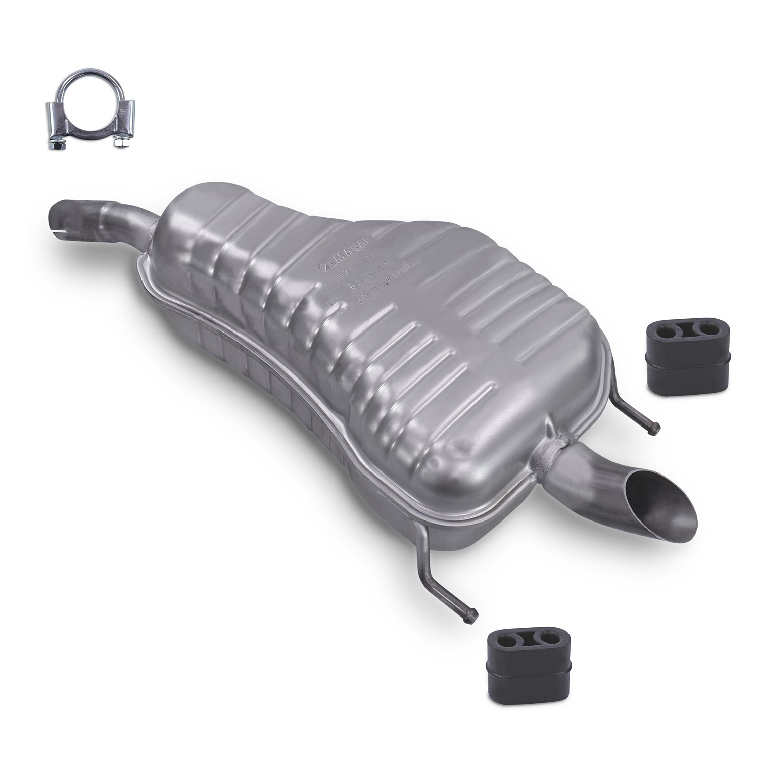 Imasaf Endschalldämpfer + Montagematerial [Hersteller-Nr. 40366843] für Opel
