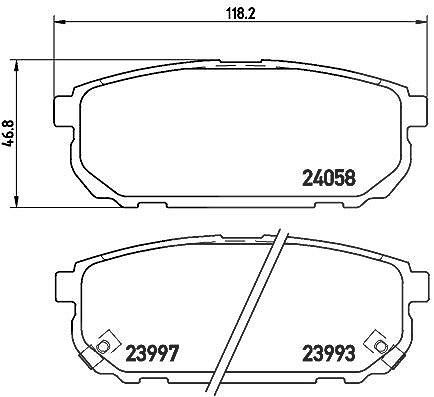 Brembo Bremsbelagsatz, Scheibenbremse [Hersteller-Nr. P30023] für Kia