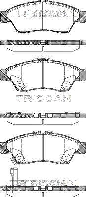 Triscan Bremsbelagsatz, Scheibenbremse [Hersteller-Nr. 811069010] für Suzuki