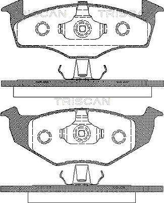 Triscan Bremsbelagsatz, Scheibenbremse [Hersteller-Nr. 811029017] für VW, Seat
