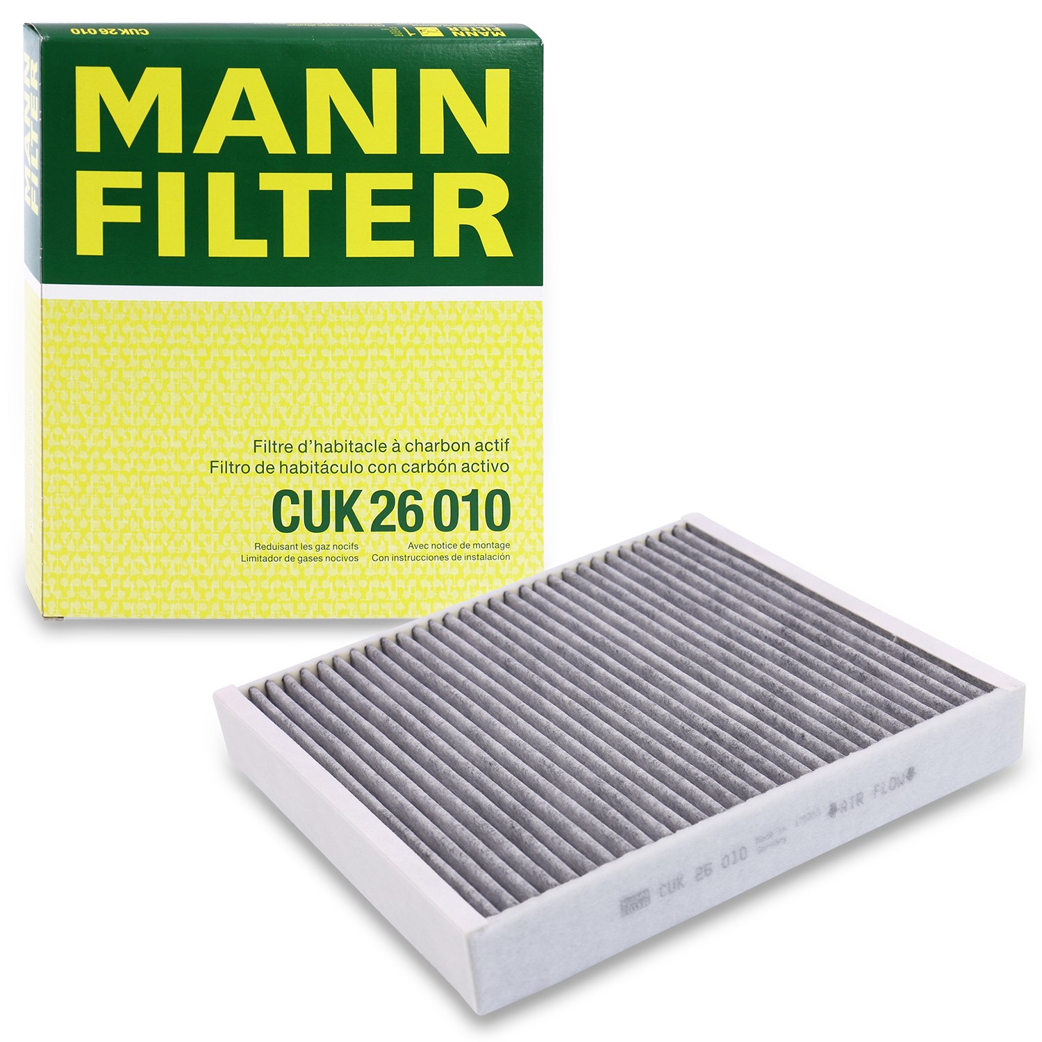 Mann-filter Filter, Innenraumluft [Hersteller-Nr. CUK26010] für Audi, Seat, Lamborghini, VW, Skoda