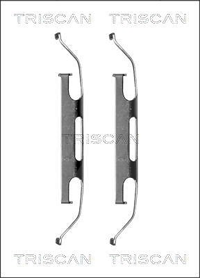 Triscan Zubehörsatz Bremsbeläge Scheibenbremse vorne [Hersteller-Nr. 8105101612] für Mercedes-Benz, Volvo, VW, Audi, BMW