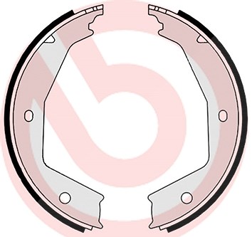 Brembo Bremsbackensatz, Feststellbremse [Hersteller-Nr. S23554] für Fiat, Lancia, Citroën, Peugeot