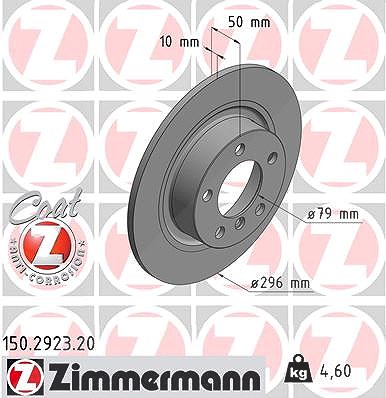 Zimmermann Bremsscheibe [Hersteller-Nr. 150.2923.20] für Mini