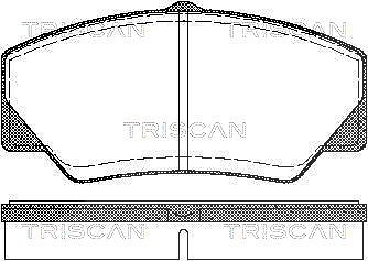 Triscan Bremsbelagsatz, Scheibenbremse [Hersteller-Nr. 811016844] für Ford