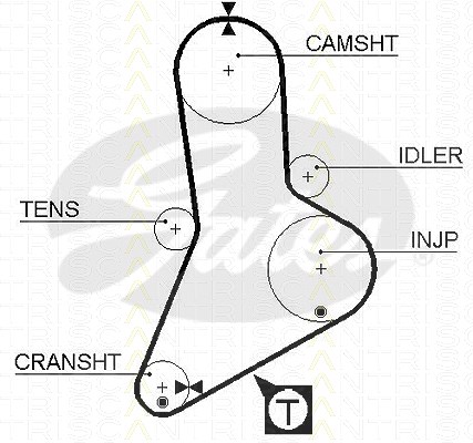 Triscan Zahnriemen [Hersteller-Nr. 86455335xs] für Renault Trucks, Fiat, Citroën, Peugeot, Iveco, Renault