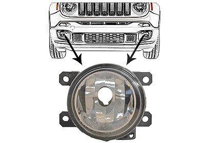 Van Wezel Nebelscheinwerfer [Hersteller-Nr. 2126999] für Jeep