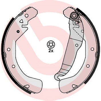 Brembo Bremsbackensatz [Hersteller-Nr. S59517] für Vauxhall, Opel, Chevrolet