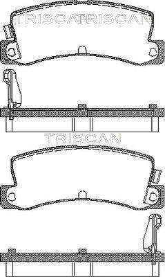 Triscan Bremsbelagsatz, Scheibenbremse [Hersteller-Nr. 811013955] für Opel, BMW, Toyota