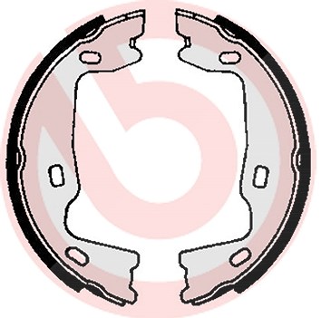 Brembo Bremsbackensatz, Feststellbremse [Hersteller-Nr. S59521] für Saab, Vauxhall, Opel
