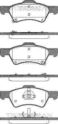 Triscan Bremsbelagsatz, Scheibenbremse [Hersteller-Nr. 811080535] für Dodge, Chrysler