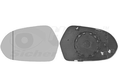 Van Wezel Spiegelglas, Außenspiegel [Hersteller-Nr. 0342837] für Audi