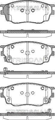 Triscan Bremsbelagsatz, Scheibenbremse [Hersteller-Nr. 811050012] für Mazda