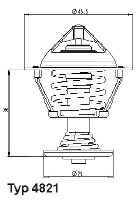 Wahler Thermostat, Kühlmittel [Hersteller-Nr. 4821.89D] für Citroën, Nissan, Rover, Peugeot
