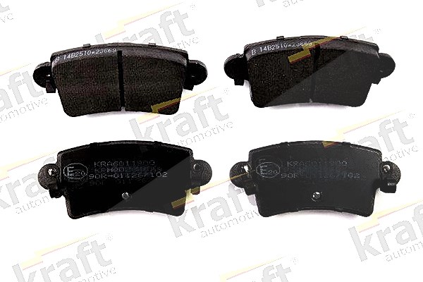 Kraft Automotive Bremsbelagsatz, Scheibenbremse [Hersteller-Nr. 6011900] für Opel, Nissan, Renault