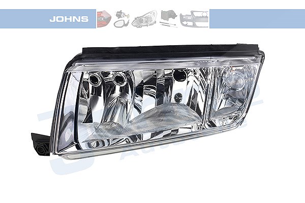 Johns Scheinwerfer H7/H3 chrom ohne Stellmotor [Hersteller-Nr. 710109] für Skoda