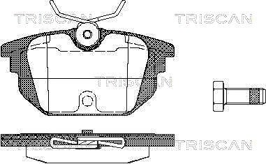 Triscan Bremsbelagsatz, Scheibenbremse [Hersteller-Nr. 811015008] für Lancia, Fiat, Alfa Romeo