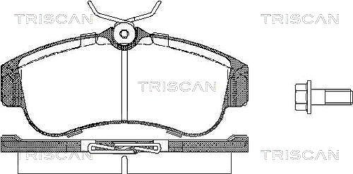 Triscan Bremsbelagsatz, Scheibenbremse [Hersteller-Nr. 811014937] für Nissan