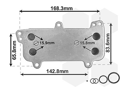 Van Wezel Ölkühler, Motoröl [Hersteller-Nr. 58013707] für VW