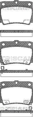 Triscan Bremsbelagsatz, Scheibenbremse [Hersteller-Nr. 811042022] für Mitsubishi