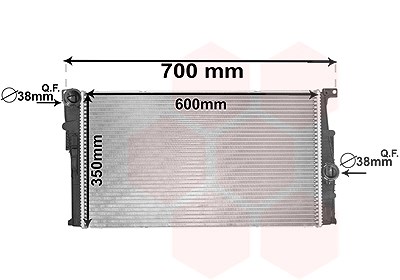 Van Wezel Kühler, Motorkühlung [Hersteller-Nr. 06002455] für BMW