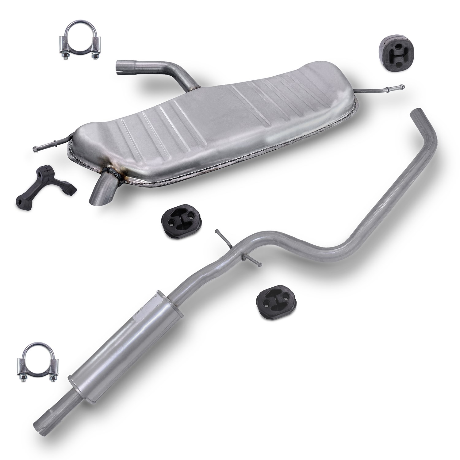 Bestprice Schalldämpfer Set + Montagematerial [Hersteller-Nr. 40279270] für VW