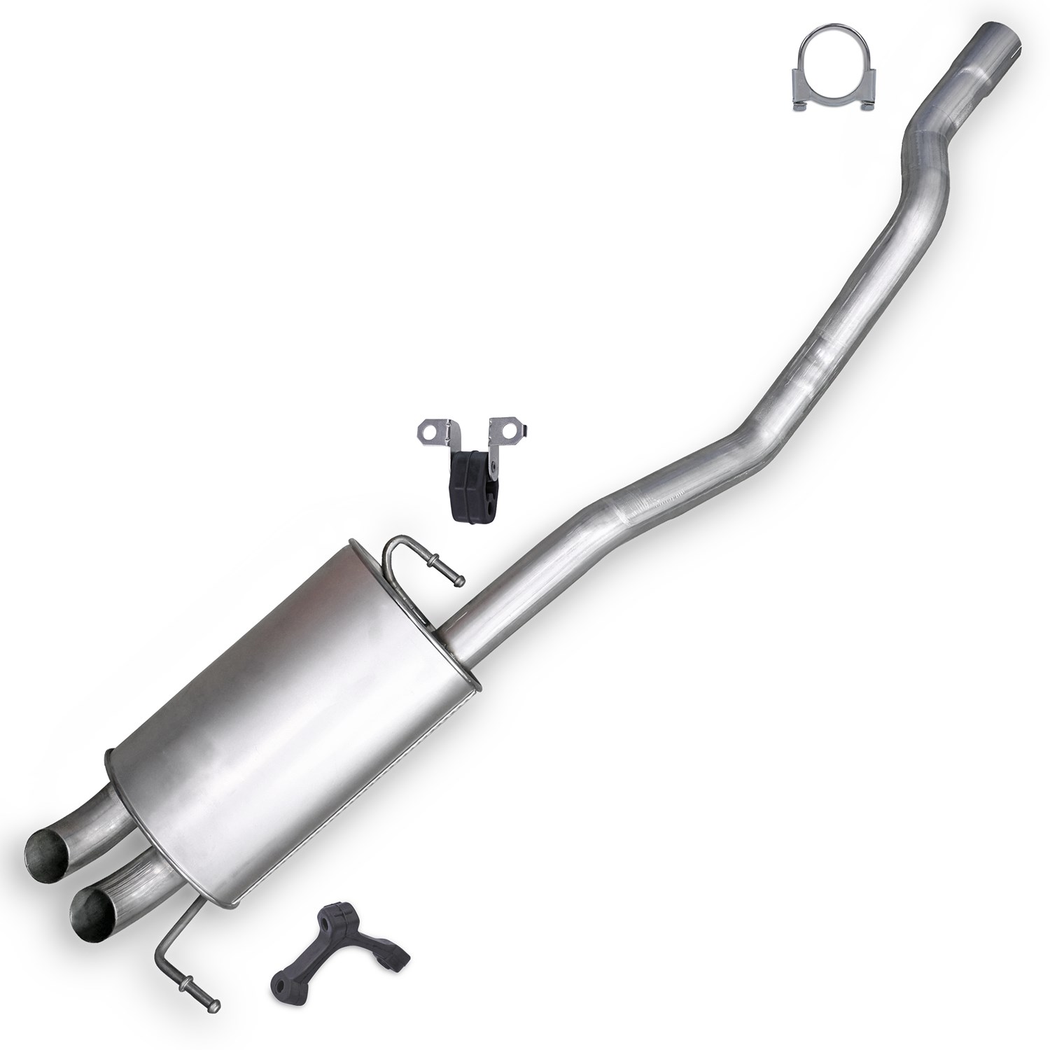 Bestprice Endschalldämpfer + Montagematerial (Radstand 3000 mm) [Hersteller-Nr. 40279341] für VW