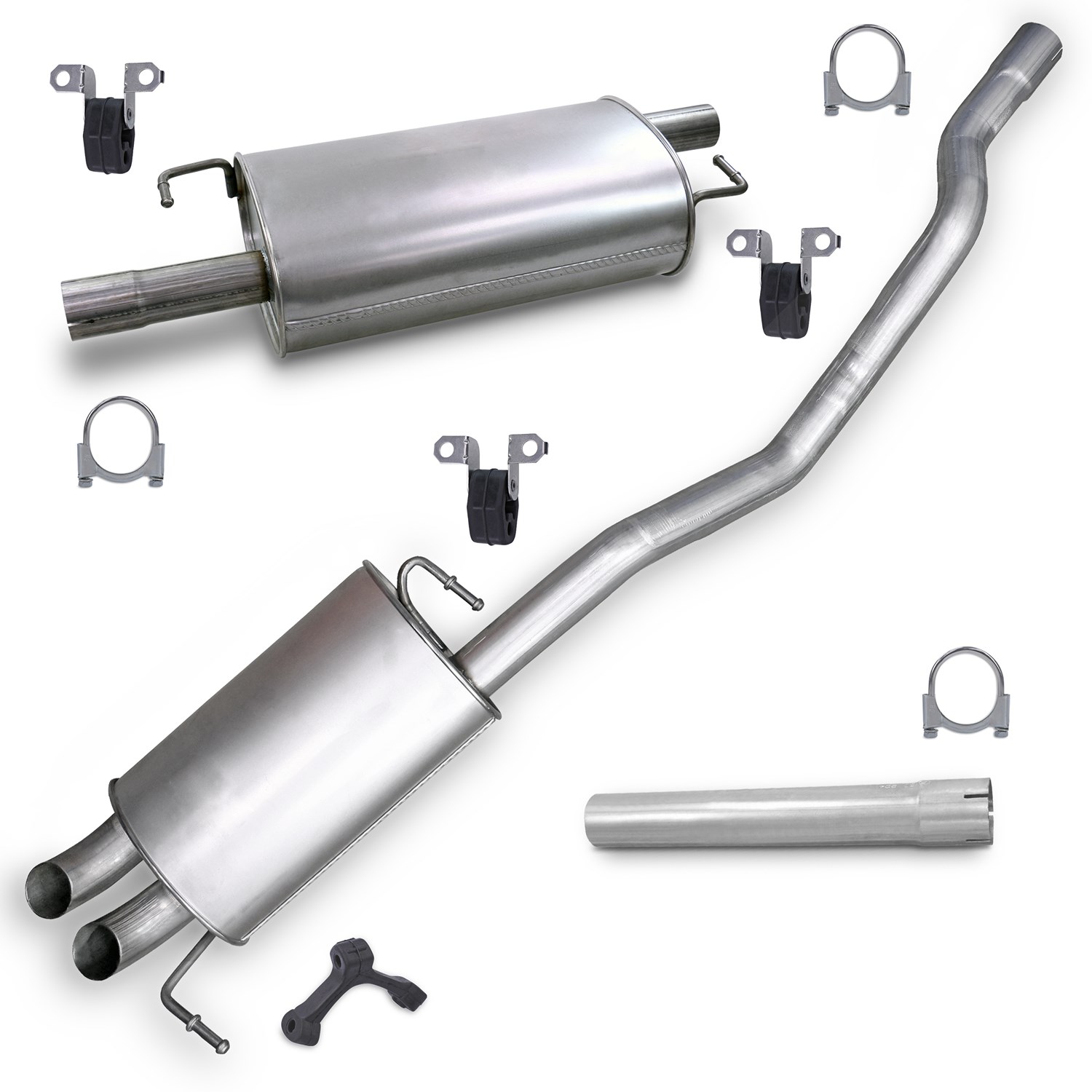 Bestprice Schalldämpfer Set + Montagematerial (Radstand 3400 mm) [Hersteller-Nr. 40279346] für VW
