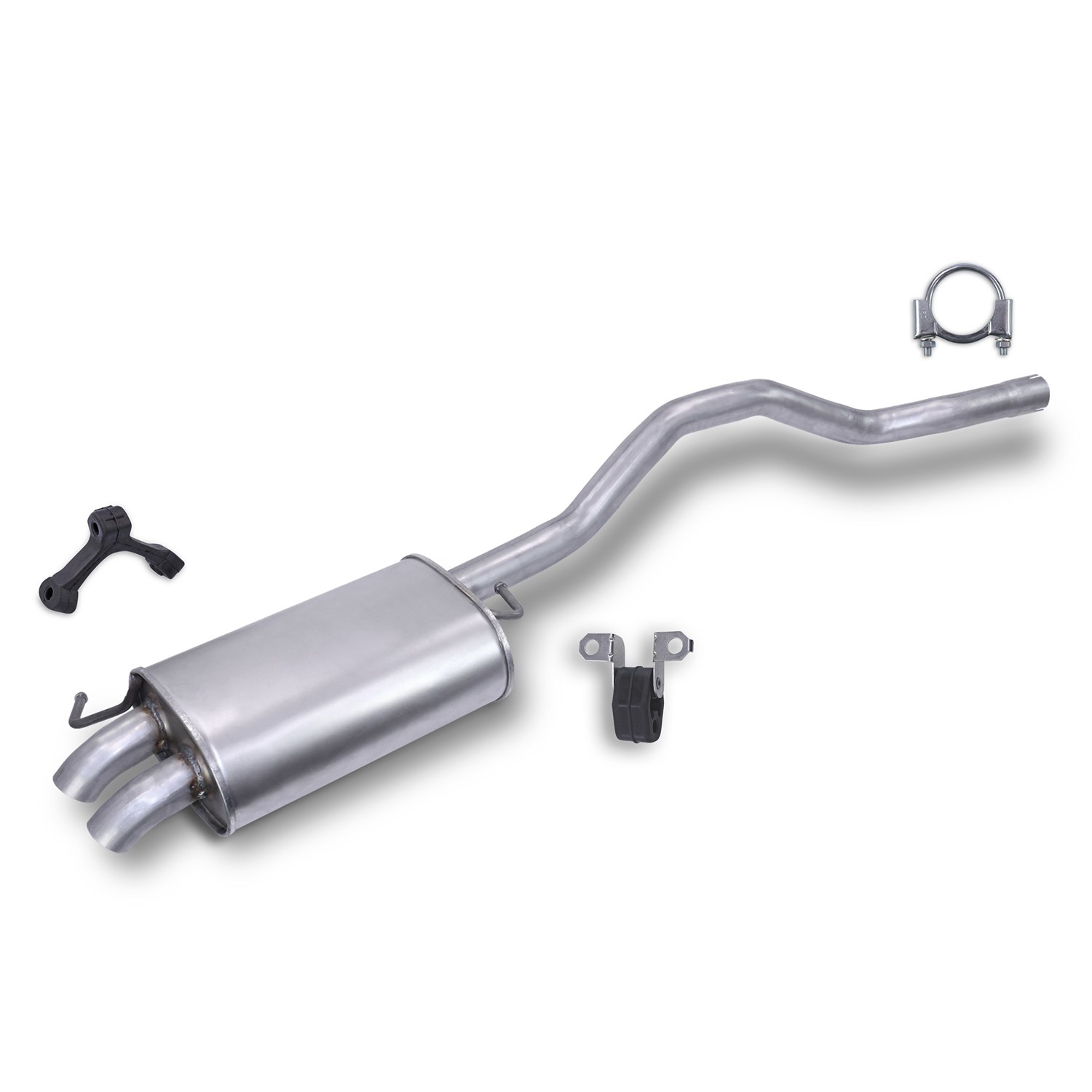 Bestprice Endschalldämpfer + Montagematerial (Radstand 3000 mm) [Hersteller-Nr. 40279357] für VW