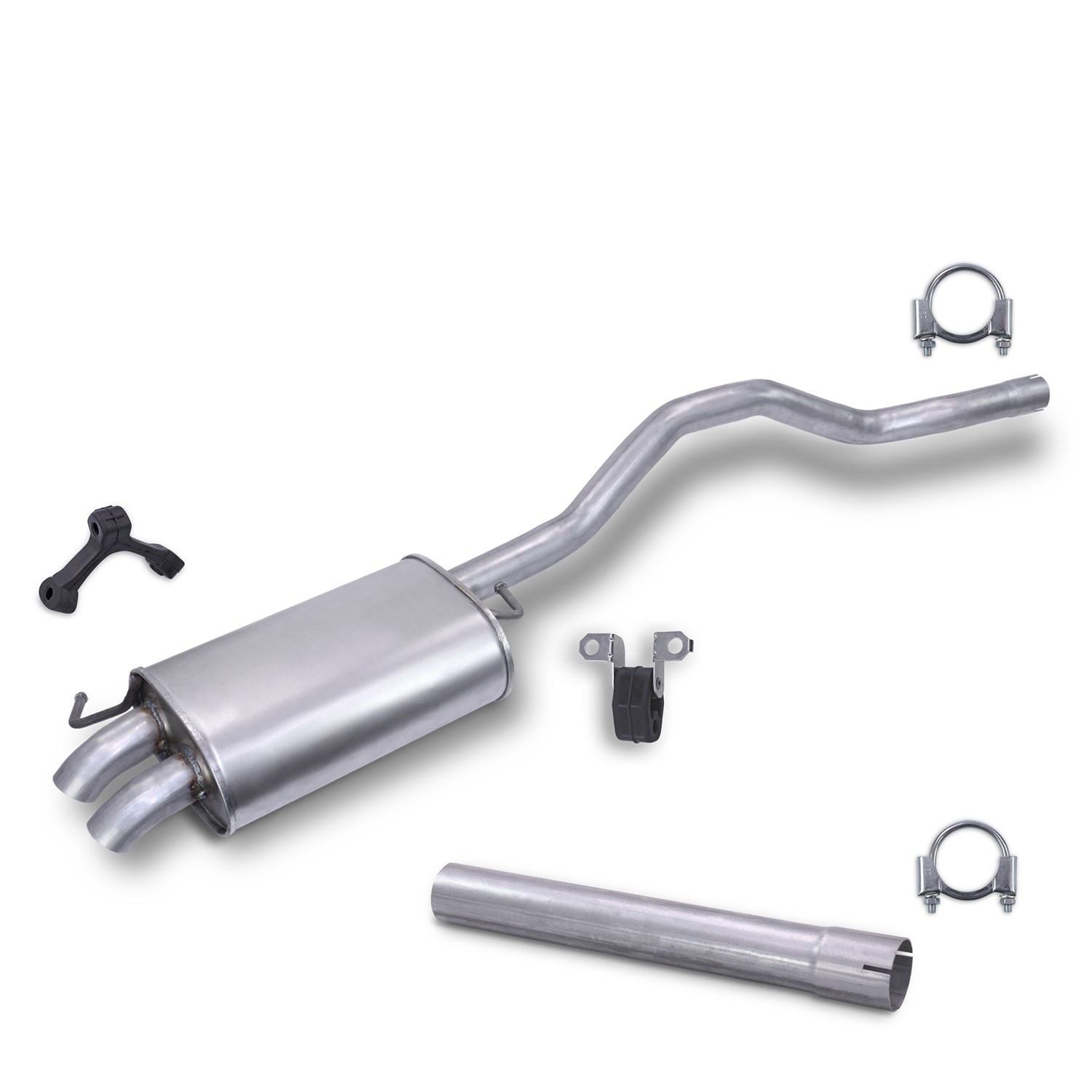 Bestprice Endschalldämpfer + Montagematerial (Radstand 3400 mm) [Hersteller-Nr. 40279359] für VW