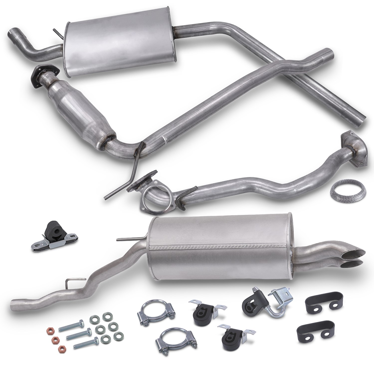 Bestprice Set Schalldämpfer + Montagematerial [Hersteller-Nr. 40279390] für VW