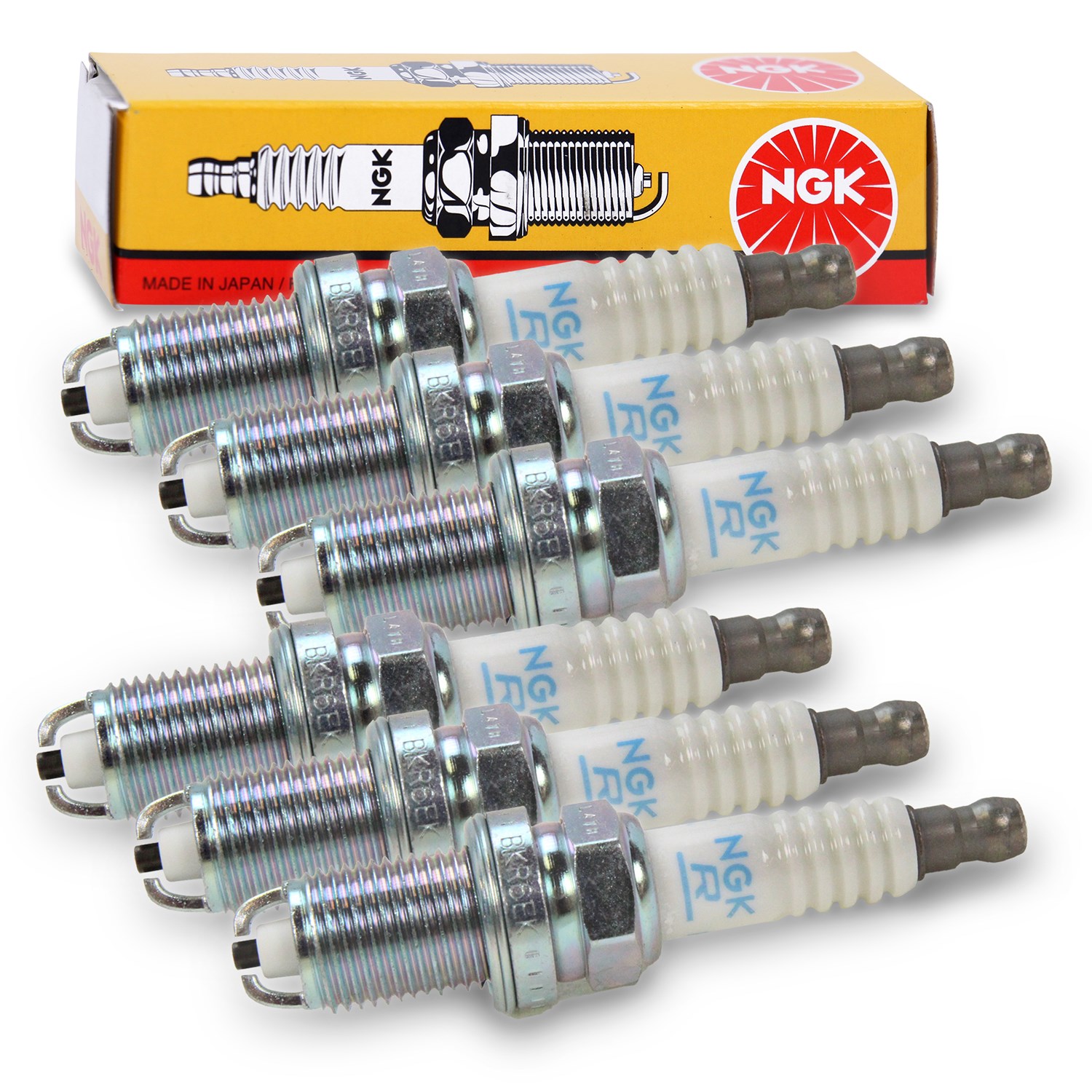 Ngk 6x Zündkerze [Hersteller-Nr. 40372091] für Opel, Alpina, Saab, Peugeot, BMW, Porsche, Wiesmann, Citroën, Renault