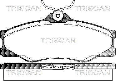 Triscan Bremsbelagsatz, Scheibenbremse [Hersteller-Nr. 811029845] für VW