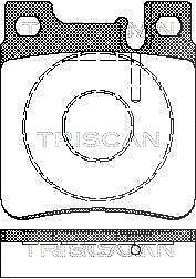 Triscan Bremsbelagsatz, Scheibenbremse [Hersteller-Nr. 811023003] für Chrysler, Mercedes-Benz