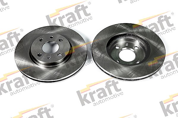 Kraft Automotive Bremsscheibe Vorderachse Belüftet [Hersteller-Nr. 6043065] für Alfa Romeo, Lancia, Citroën, Fiat, Peugeot